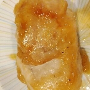 簡単♪(^^)鶏むね肉の甘辛ニンニクステーキ♪